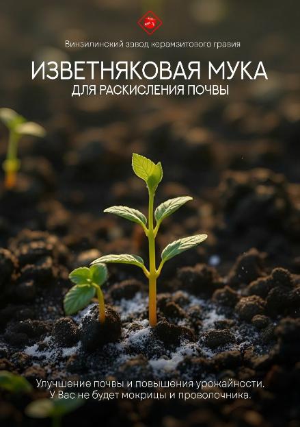 Изветняковая мука для раскисления почвы