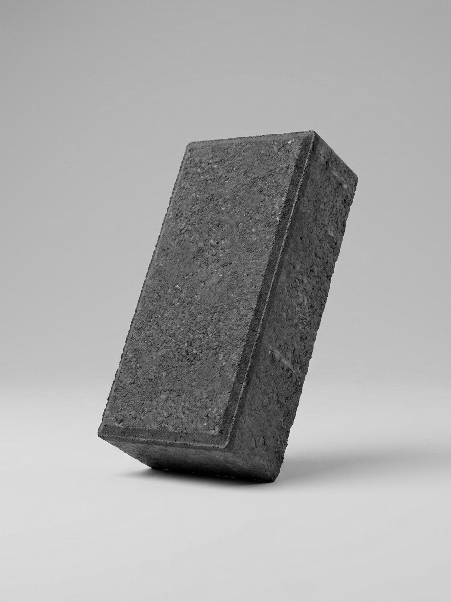 Брусчатка Кирпичик серая (200x100x80) купить с завода